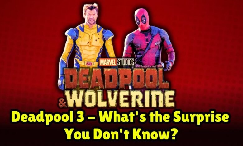 Deadpool & Wolverine Deadpool 3 - What's the Surprise You Don't Know